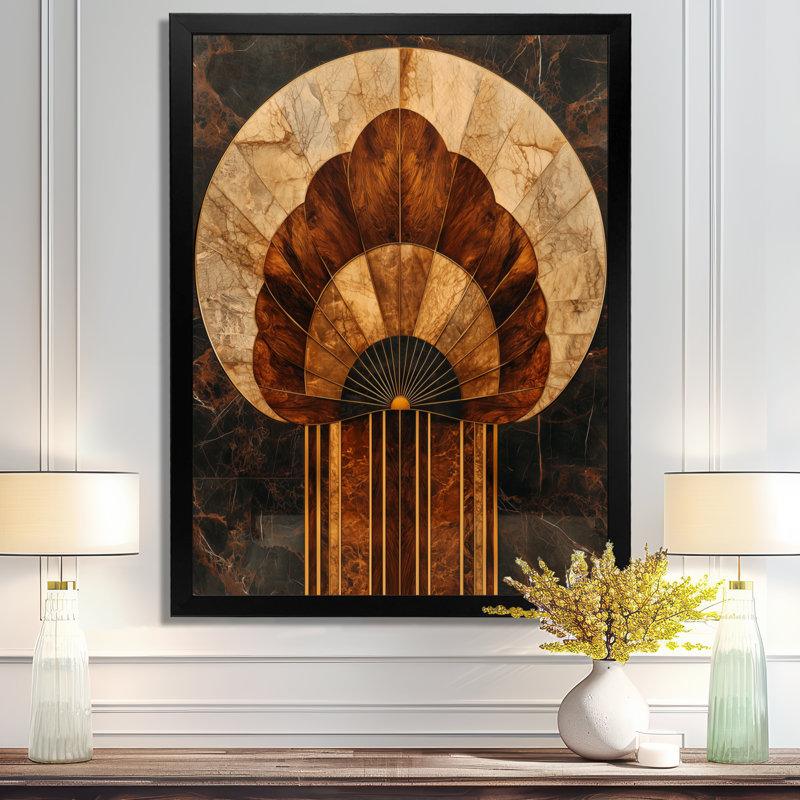 Shalanda - Abstract Canvas Wall Art, Noir, noir, noir, noir, H 20 po x l 12 po, Reproduction encadrée d'une seule photo