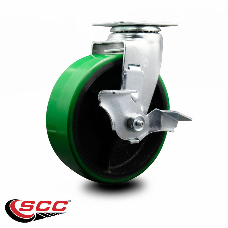 Poly sur roulettes en fonte, Vert