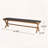 Banff Outdoor Bench with Acacia Wood and Rope Weave Design