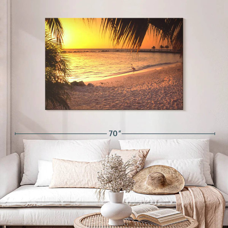 Gillard Aruba Sunset Flamingo, H 32 po x l 48 po