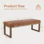 Banc rembourré en similicuir de 53 po de largeur-129390809
