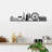 Stylish Decorative Metal Wall Accessory, Black Finish, 47.2 x 11.4 inches | 100% Metal, Thickness: 0.06 inches | Perfect for Home Decor, Modern Aesthetic, Durable and Eye-Catching Design