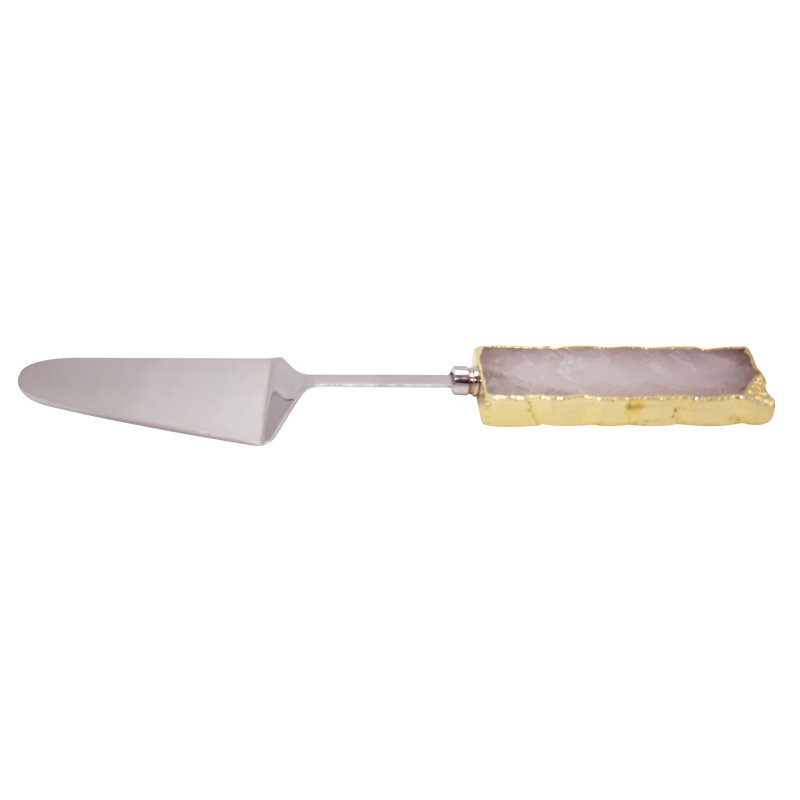 Stainless Steel Cake Server, Pink