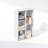 Ebern Designs Reed Reversible Open Shelf Multipurpose Bookcase, Storage Organizer, White-1404410363
