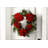 18" Artificial Spruce Poinsettia Berry Christmas Wreath
