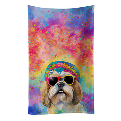 Shih Tzu Hippie Dawg Kitchen Towel