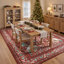 Tapis de jardin de Noël en velours perlé rétro pour le salon, la chambre à coucher ou le vestibule-1511861145