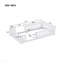 Lit plateforme simple en bois avec garde-corps, blanc-575322835-575322836