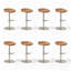 Chaise basse brune (paquet de 8)-1633856248