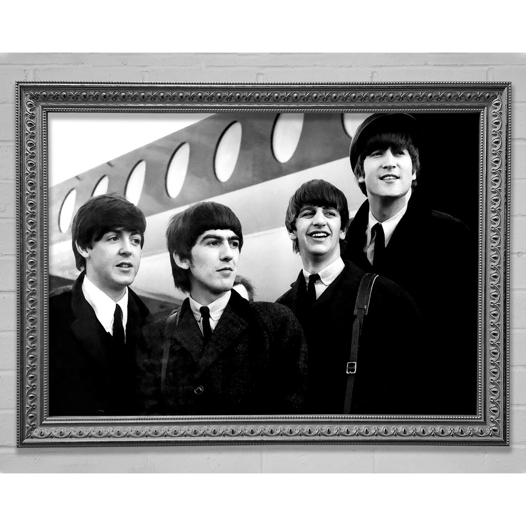 The Beatles Just Landed - Einzelne Bilderrahmen Kunstdrucke