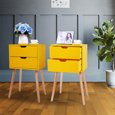 Ensemble de 2 tables de chevet pour table de chevet moderne