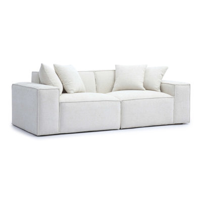 Cherylee Chenille Basketweave Modular Loveseat