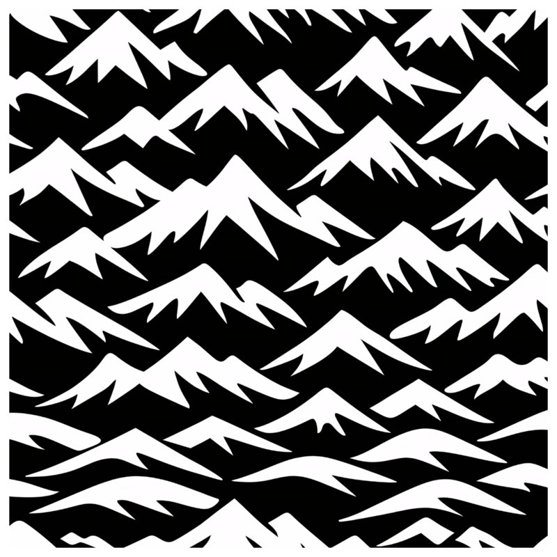 Couvertures noires et blanches, 50in W x 60in H