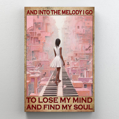 «And Into The Melody I Go On», impression sur toile
