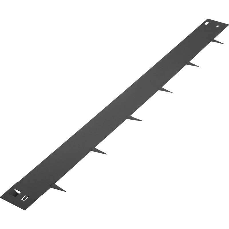 Bordure de pelouse en métal, Noir, H 4 po x l 39 po