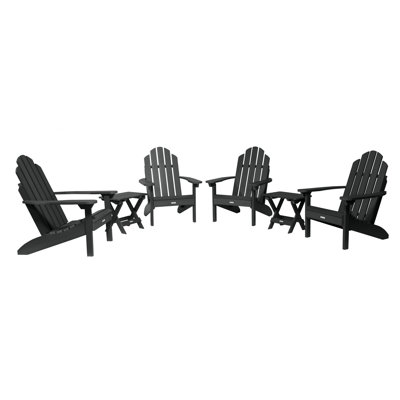 Anette Plastic Adirondack 6-Piece Conversation Set 