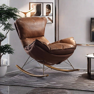 Chaise berçante en métal