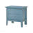 Teal Elegance Nightstand with Drawers