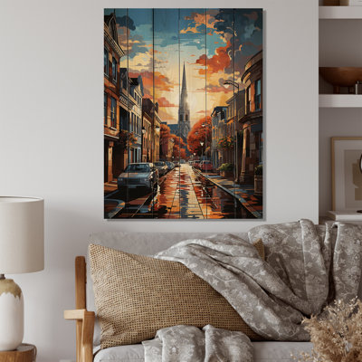 City Charleston Popart IV sur bois