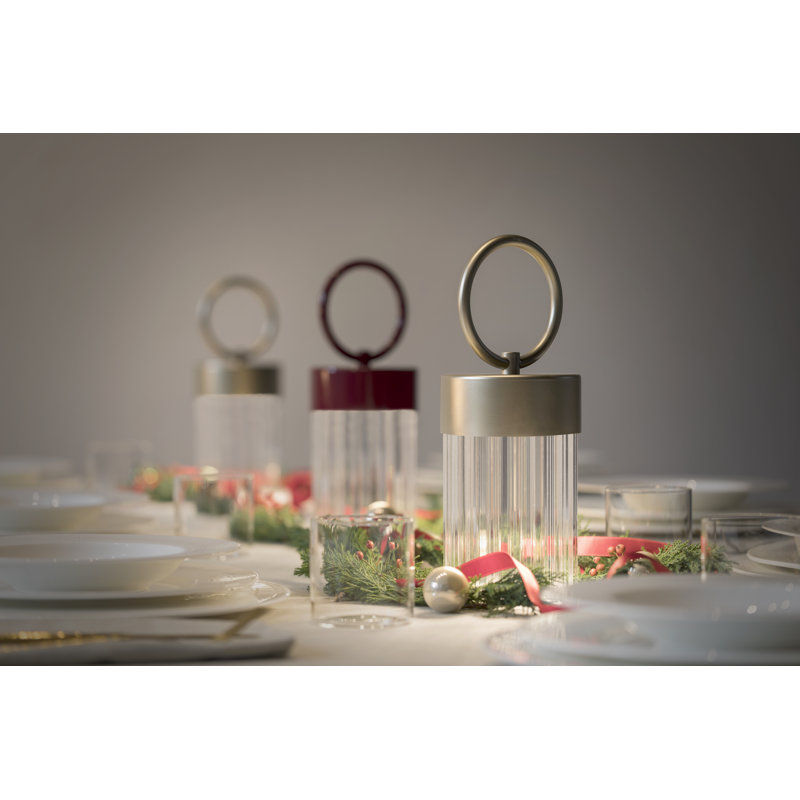 Claretta Battery Lamp, Golden Nickel