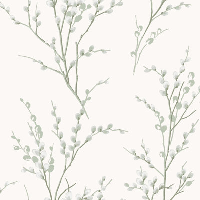 Papier peint vert Laura Ashley