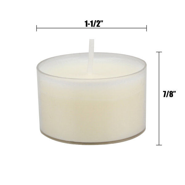 Stonebriar 100-Pack 1-Wick Unscented White Tea Light Candle in the Candles  department at