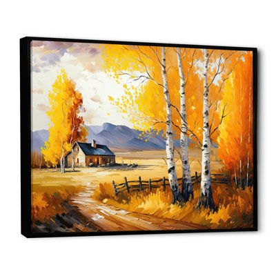 «Small Cottage in Autumn V», reproduction sur toile