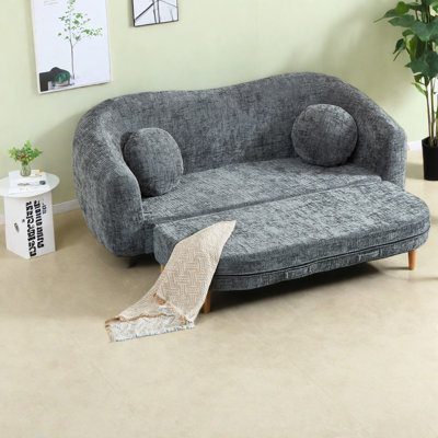 Canapés convertibles à compression, fauteuil inclinable moderne en chenille de 86 pouces pour la maison