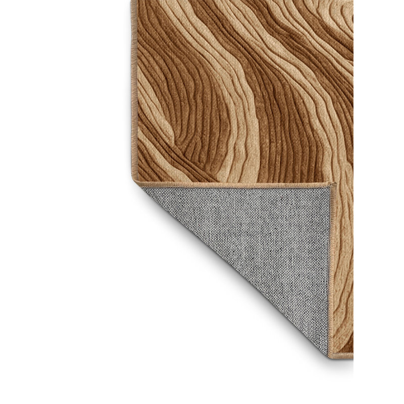 Washable Sand Dunes Hawaiian Area Rug, Rectangle 3' x 5'