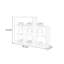 Organisateur de tablette en acrylique ambré-57016273