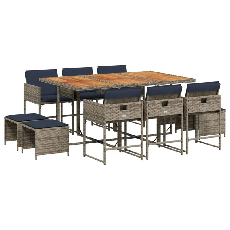  Ensemble de salle à manger de patio pour 10 personnes