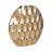 Modern Metal Textured Oval Vase-369702955-361166970