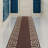 Custom Size Runner Rug 31 Inch Wide Choose Your Length Greek Key Meander Design Brown Creme Color-1585589473