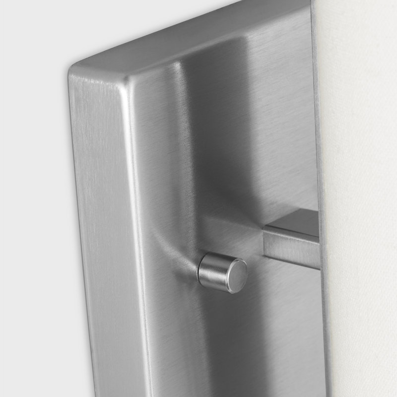 Capalino 2-Light Medium Sconce, Brushed Steel