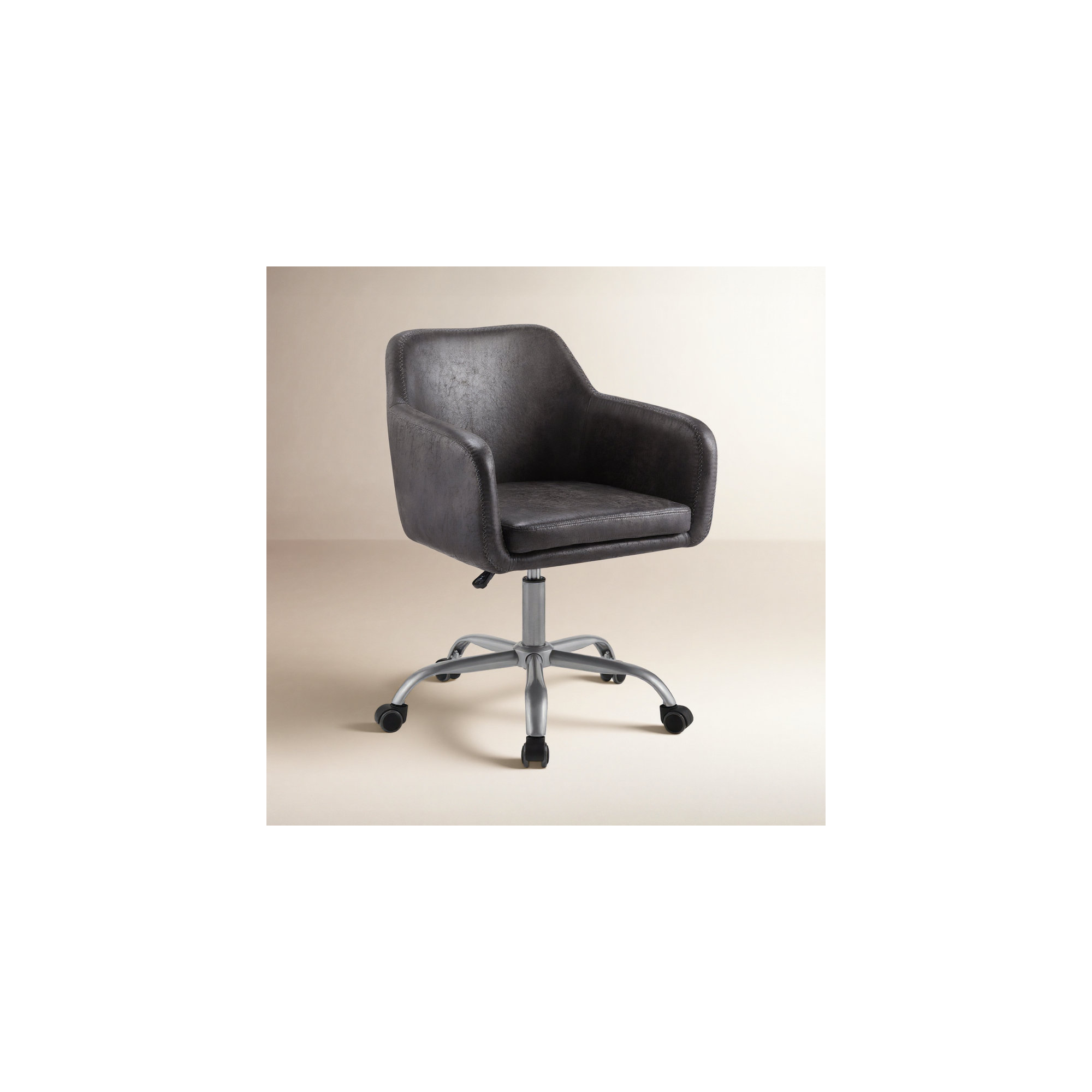 Salida Swivel Office Chair, Charcoal