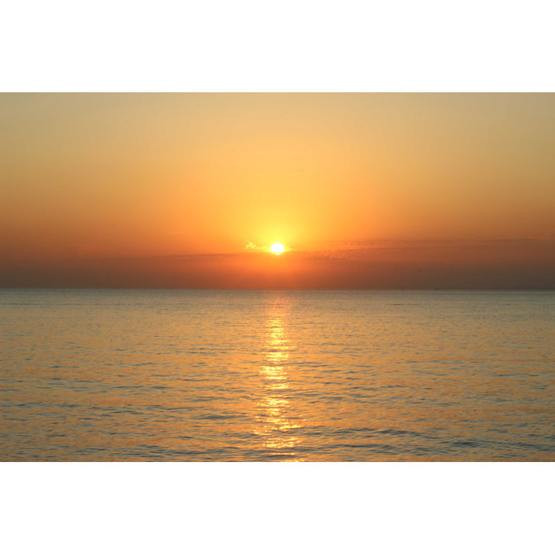 " Sunset Over Water " by Bedddo, 48" W x 32" H