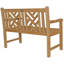 Banc de jardin et de patio en bois de teck Asean