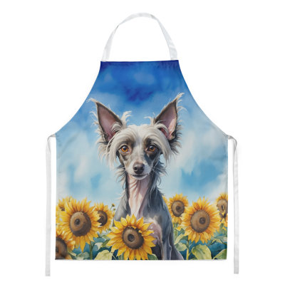 Tablier chinois à crête tournesols