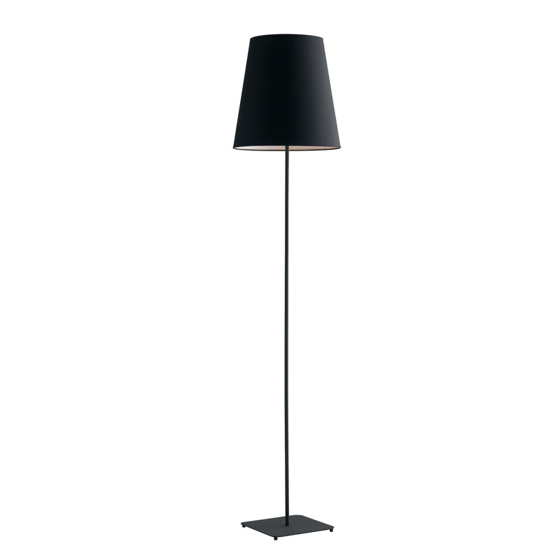 Carlymay 155cm Traditional Floor Lamp, Black, Black