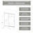50-54"W X 74"H Framed Pivot Shower Door | Open Outside | Stop At 105 Degrees | 5/16" Tempered Glass | Brushed Nickel-124815085