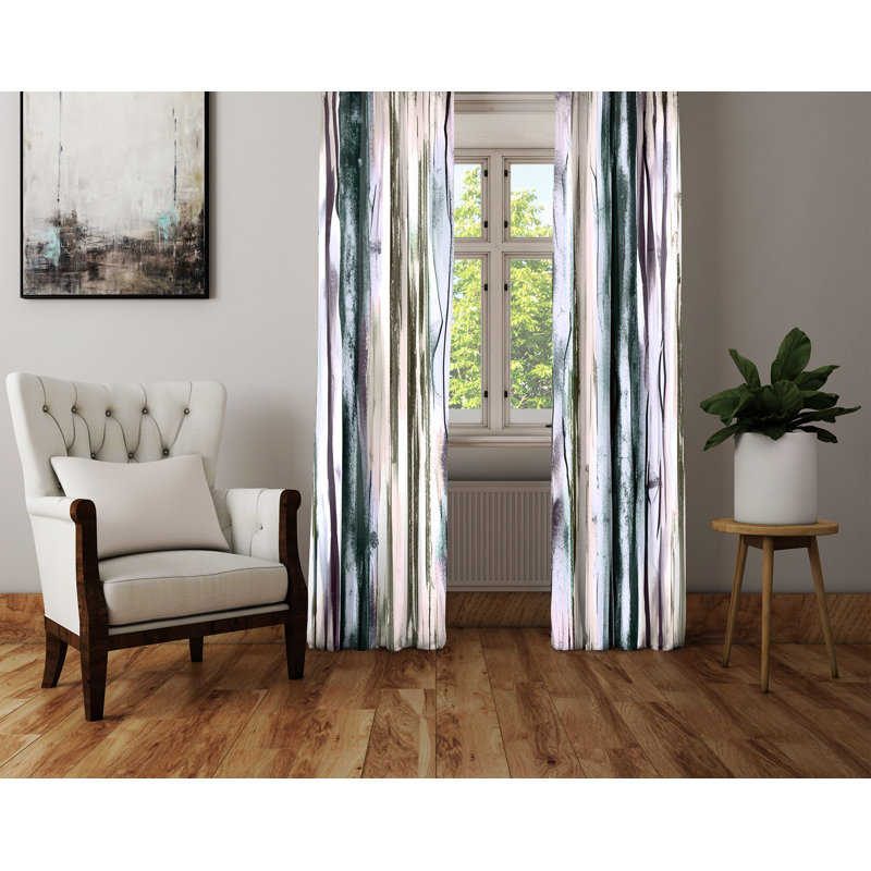 Dansky Semi Sheer Curtain Pair, 40" W x 61" L