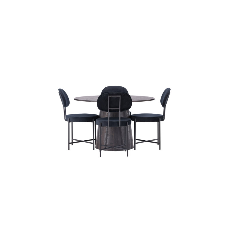 Araf 4 - Person Dining Set, Black