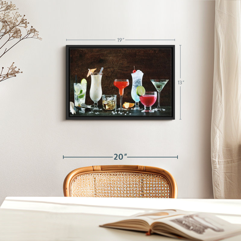 Impression sur toile Cocktail Spread, H 13 po x l 19 po