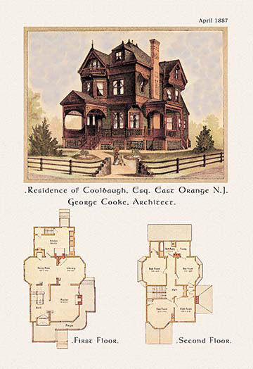 « résidence of f. l. coolbaugh, esquire », impression