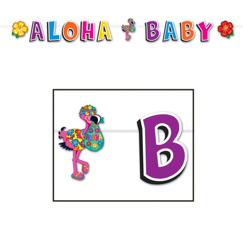 Ensemble de 12 banderoles Hula Baby - 8½ po x 8 pi