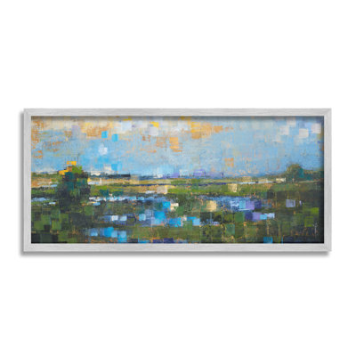 Bb-883_CN " Brushed River Landscape " by Liz Jardine on Canvas