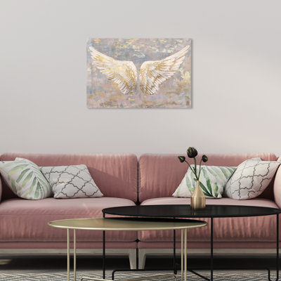 «Fashion and Glam Wings of Gold Wings», reproduction d'impression sur toile