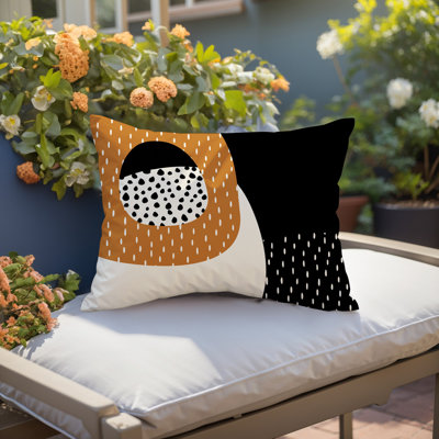 Vikka Minimalist Reversible Indoor/Outdoor Lumbar Pillow