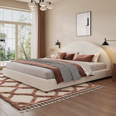 Structure de lit tapissier Modern Boucle