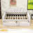 Upholstery Daybed Frame with 2 Drawers-106711428